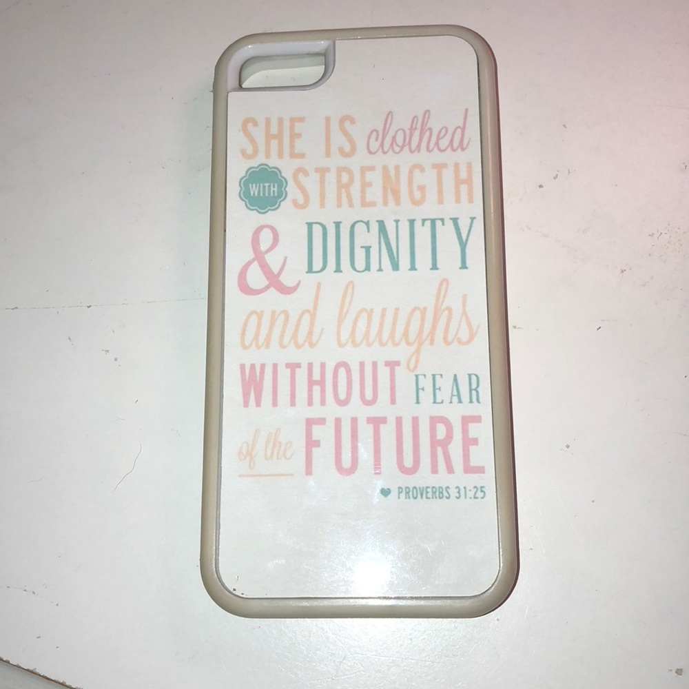 iPhone 5S Proverbs 31:25 phone case